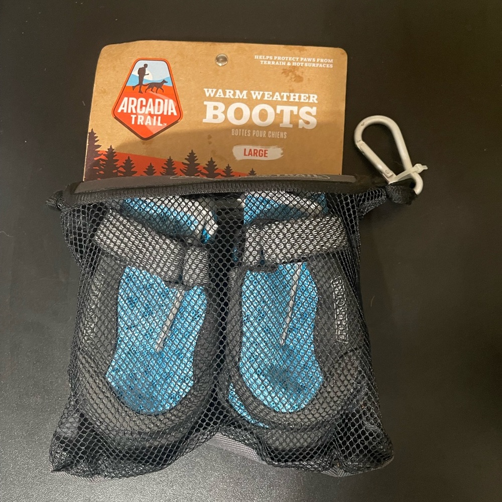 Arcadia Trail Warm Weather Dog Boots - Blue and Black